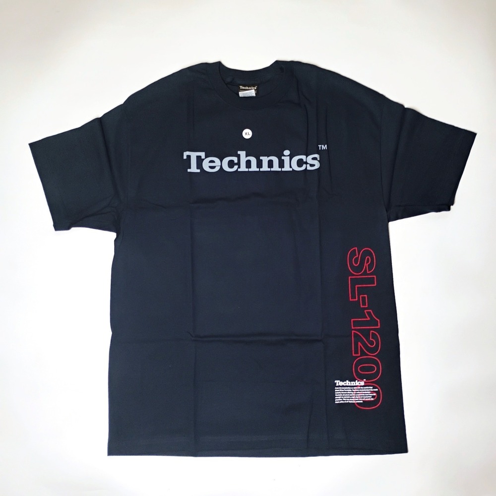 Technics Men's Tshirt Blue Size XL Vintage 1990's SL 1200 DJ Turntable Graphic